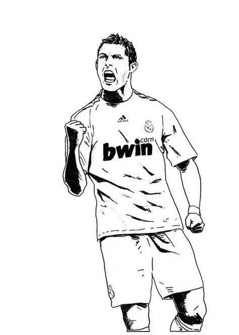 picture of ronaldo to colour in